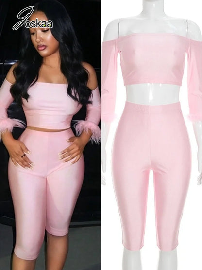 Women's Two Piece Set 6845 - Women's Fashion Wholesale - Front View