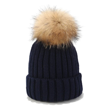 Wholesale Women's Ribbed Knit Beanie Hat – Model Wearing Style