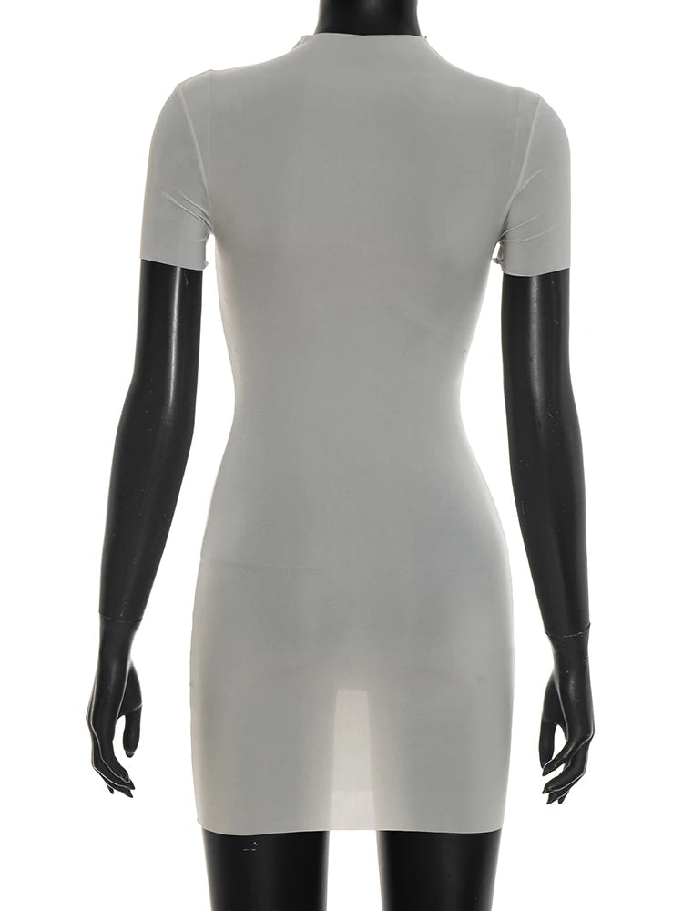 Joskaa Short Sleeve Bodycon Mini Dress - mini dress image 4