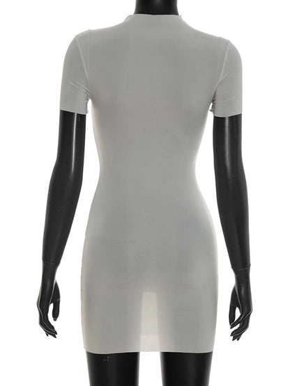 Joskaa Short Sleeve Bodycon Mini Dress - mini dress image 4