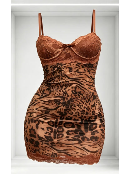 Women's Floral Print Lace Backless Sleeveless Mini Dress - Detail View 13