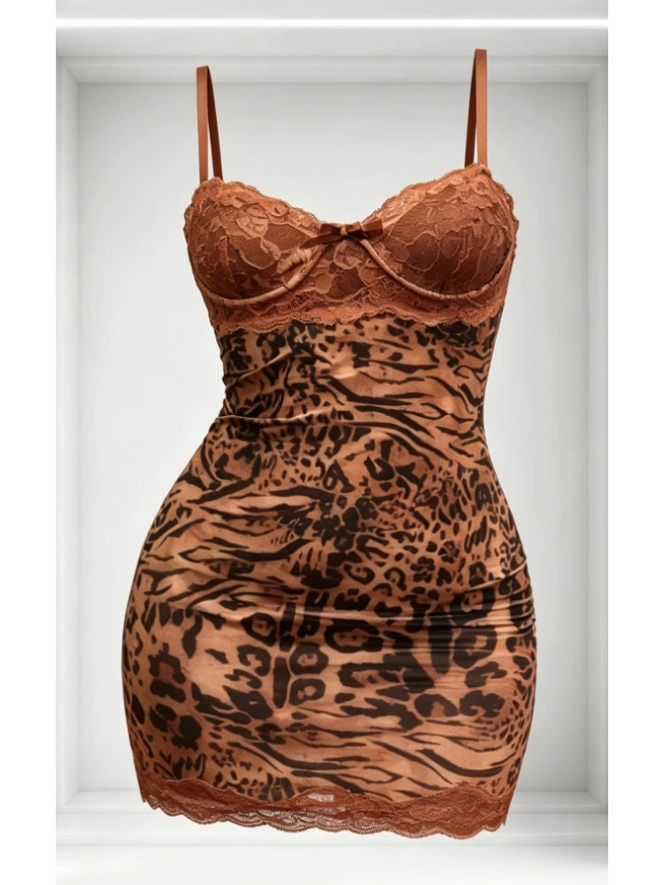 Women's Floral Print Lace Backless Sleeveless Mini Dress - Detail View 13