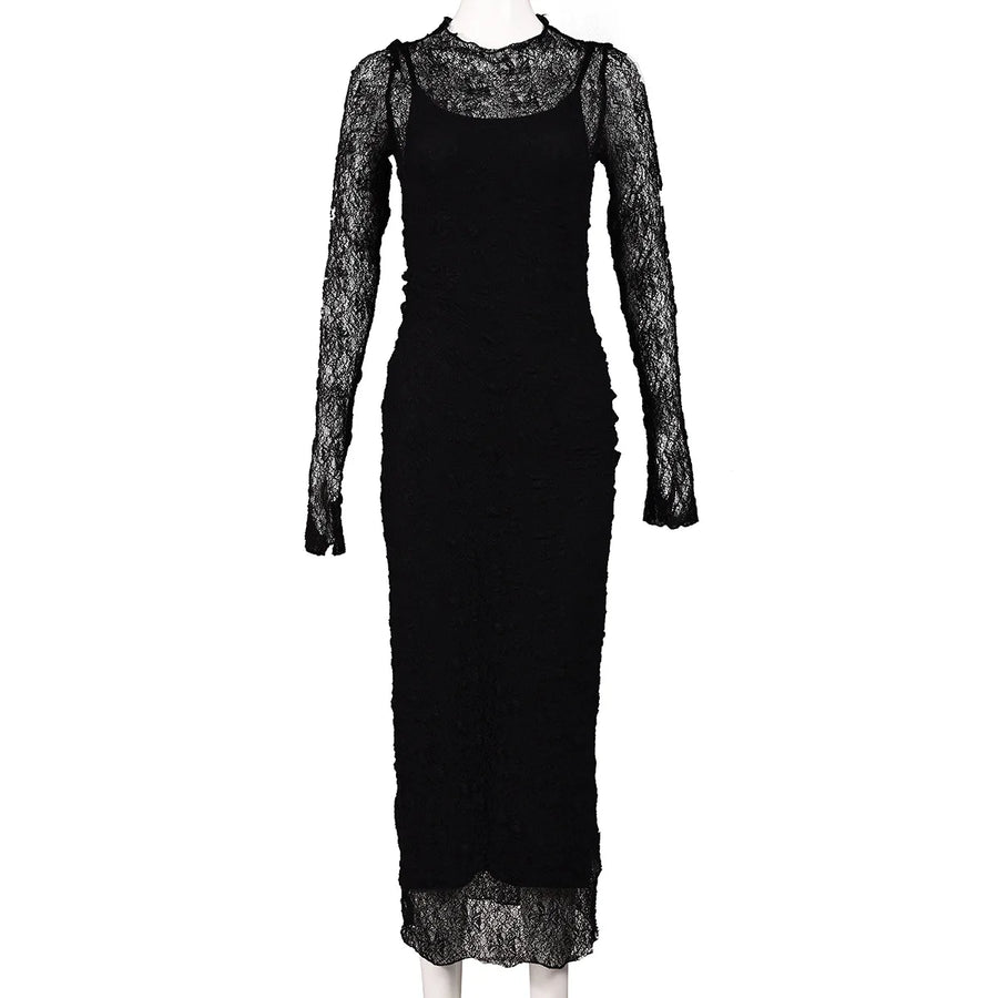 Joskaa Lace Long Sleeve Maxi Two Piece Set - two piece set image 6