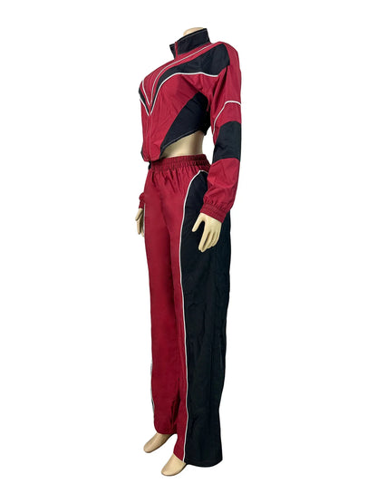 Joskaa Zip Up Long Sleeve Two Piece Set - two piece set image 3