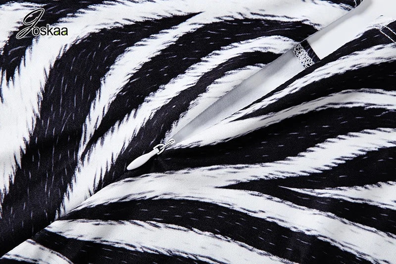 Women's Zebra Print Zip Up Long Sleeve Bodycon Romper - Model Wearing Style