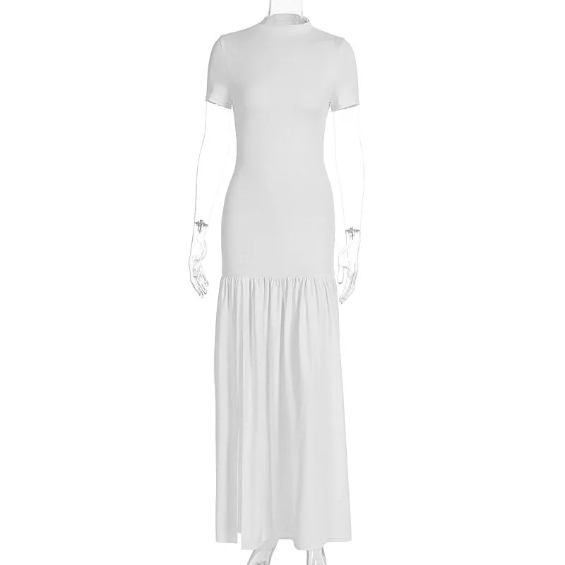 Wholesale Women's Short Sleeve Bodycon Maxi Dress