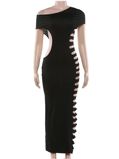 Women's Cutout Sleeveless Bodycon Maxi Dress