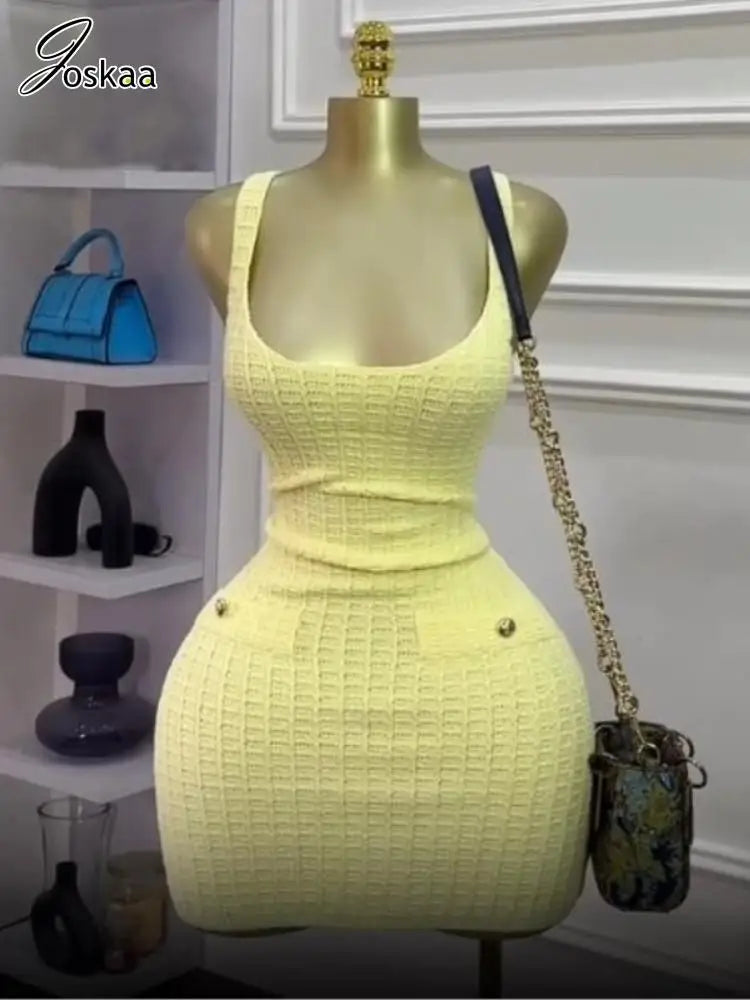 Women's Knit Sleeveless Bodycon Bikini Set – Women's Fashion Wholesale – Front View