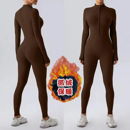 Women's Zip Fleece Lined Winter Leggings