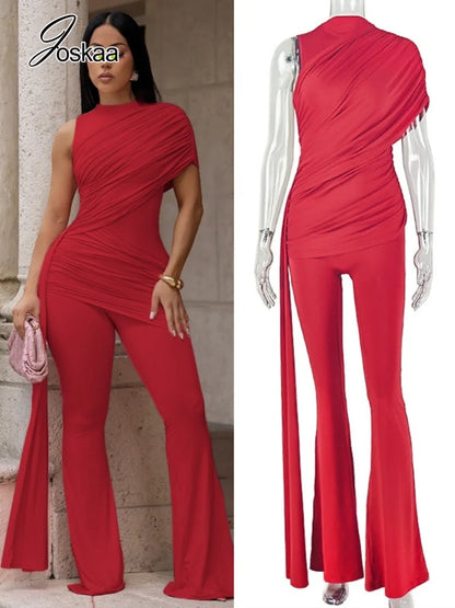 Women's Ruched Sleeveless Bodycon Romper – Women's Fashion Wholesale – Front View