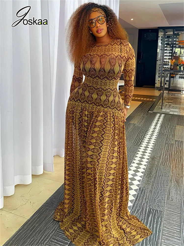 Women's Ruched Long Sleeve Bodycon Maxi Dress – Women's Fashion Wholesale – Front View