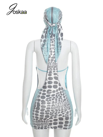 Women's Backless Bodycon Two Piece Set 7469 - Detail View