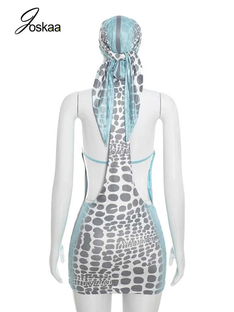 Women's Backless Bodycon Two Piece Set 7469 - Detail View
