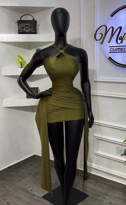 Joskaa Ruched Sleeveless Bodycon Dress - bodycon dress image 5