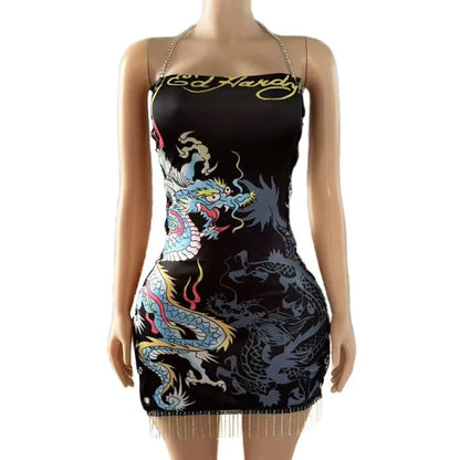Women's Cutout Halter Bodycon Mini Dress