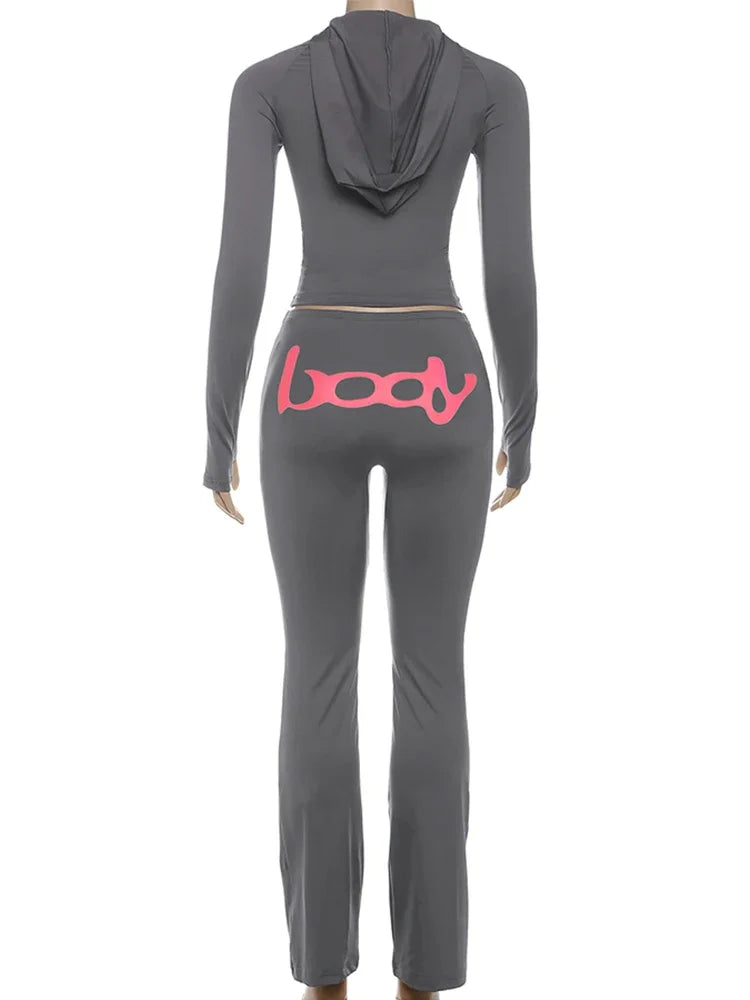 Joskaa Hooded Long Sleeve Two Piece Set - two piece set image 4