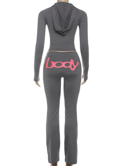 Joskaa Hooded Long Sleeve Two Piece Set - two piece set image 4