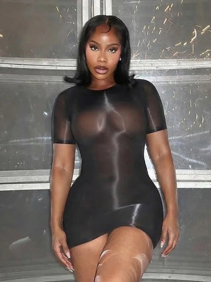 Joskaa Short Sleeve Bodycon Mini Dress - mini dress image 5