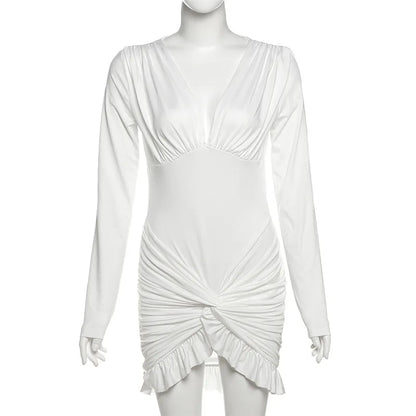 Wholesale Women's Long Sleeve Bodycon Mini Dress
