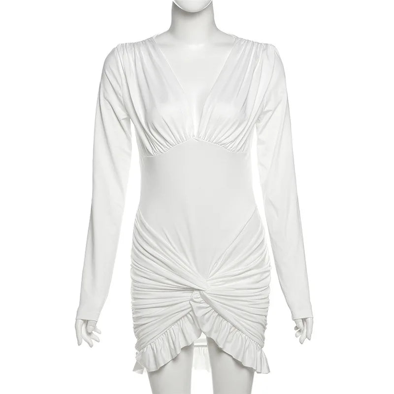 Wholesale Women's Long Sleeve Bodycon Mini Dress