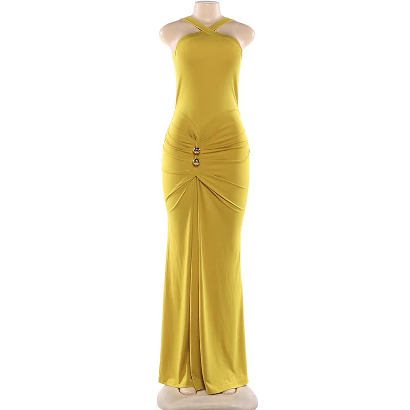 Joskaa Ruched Sleeveless Bodycon Dress - dress image 5