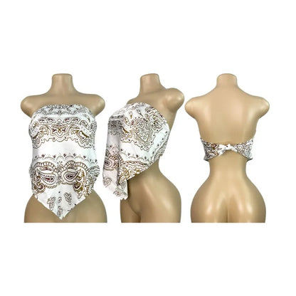 Joskaa Satin Halter Sleeveless Crop Two Piece Set - two piece set image 19