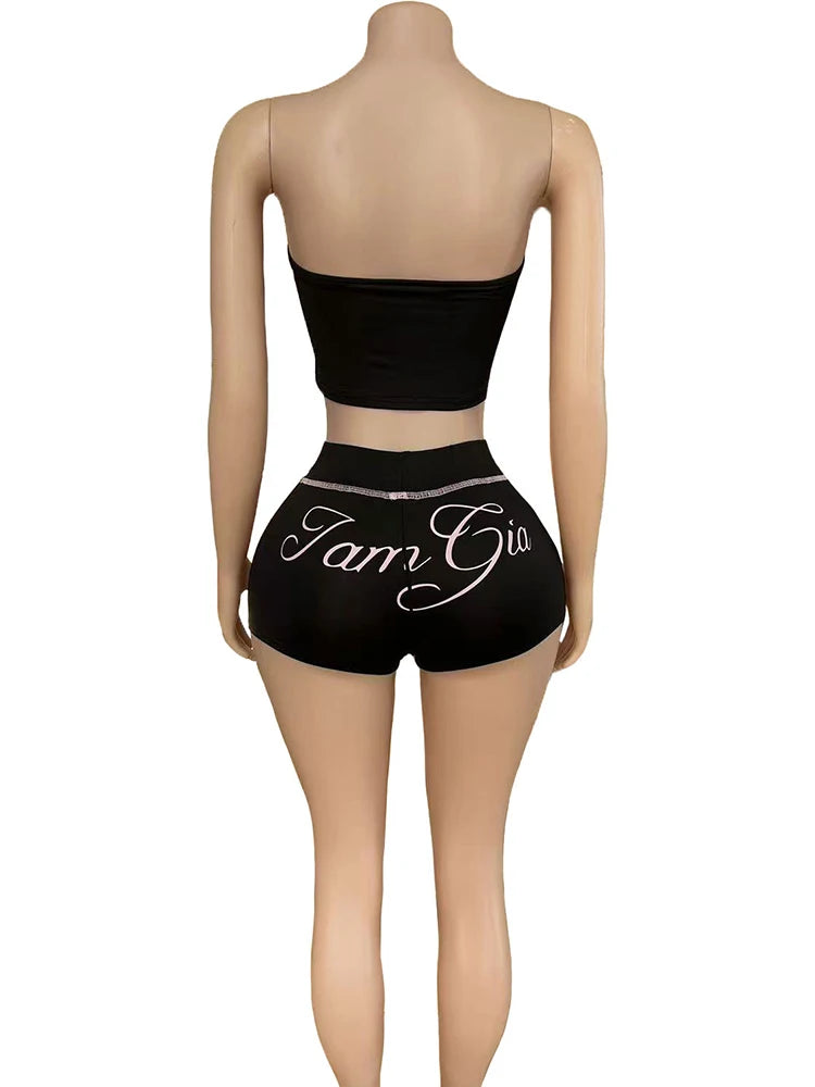 Joskaa Strapless Bodycon Two Piece Set - two piece set image 3