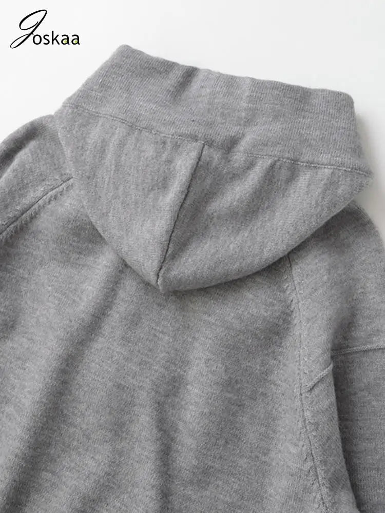 Wholesale Women's Ribbed Knit Zip Hooded Cardigan – Model Wearing Style