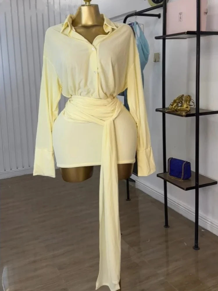 Wholesale Women's Long Sleeve Bodycon Mini Dress – Women's Fashion Wholesale – Front View