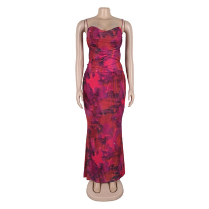 Women's Sleeveless Bodycon Maxi Bikini Set