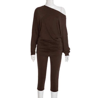 Joskaa Long Sleeve Crop Two Piece Set - two piece set image 5