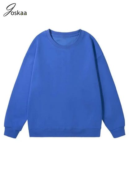 Women's Long Sleeve Top Fall Sweatshirt Jacket Klein Blue – Detail View