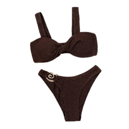 Women's Swimwear Swimsuit Camisole Bikini Set