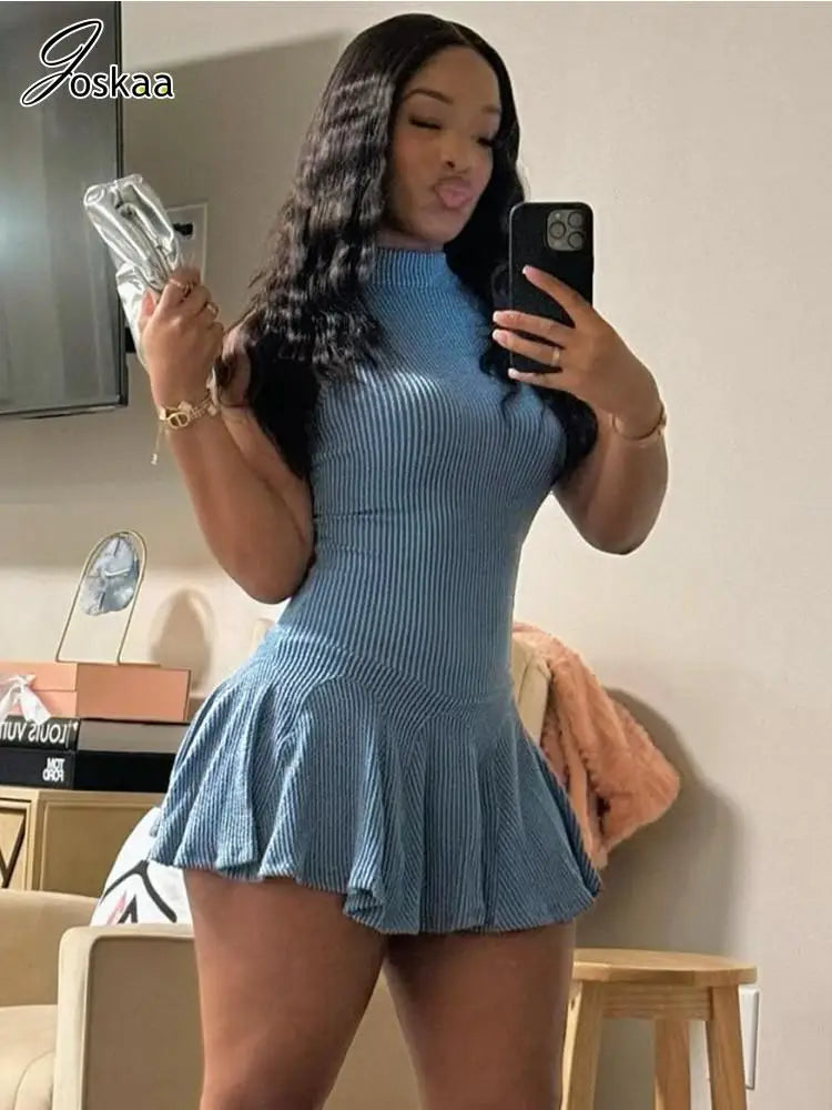 Women's Backless Sleeveless Bodycon Mini Dress – Women's Fashion Wholesale – Front View