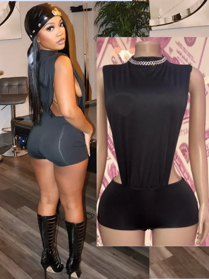 Women's Cutout Sleeveless Bodycon Two Piece Set – Women's Fashion Wholesale – Front View