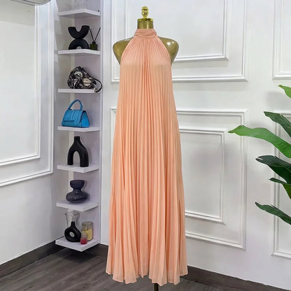 Women's Sleeveless High Waist Maxi Dress