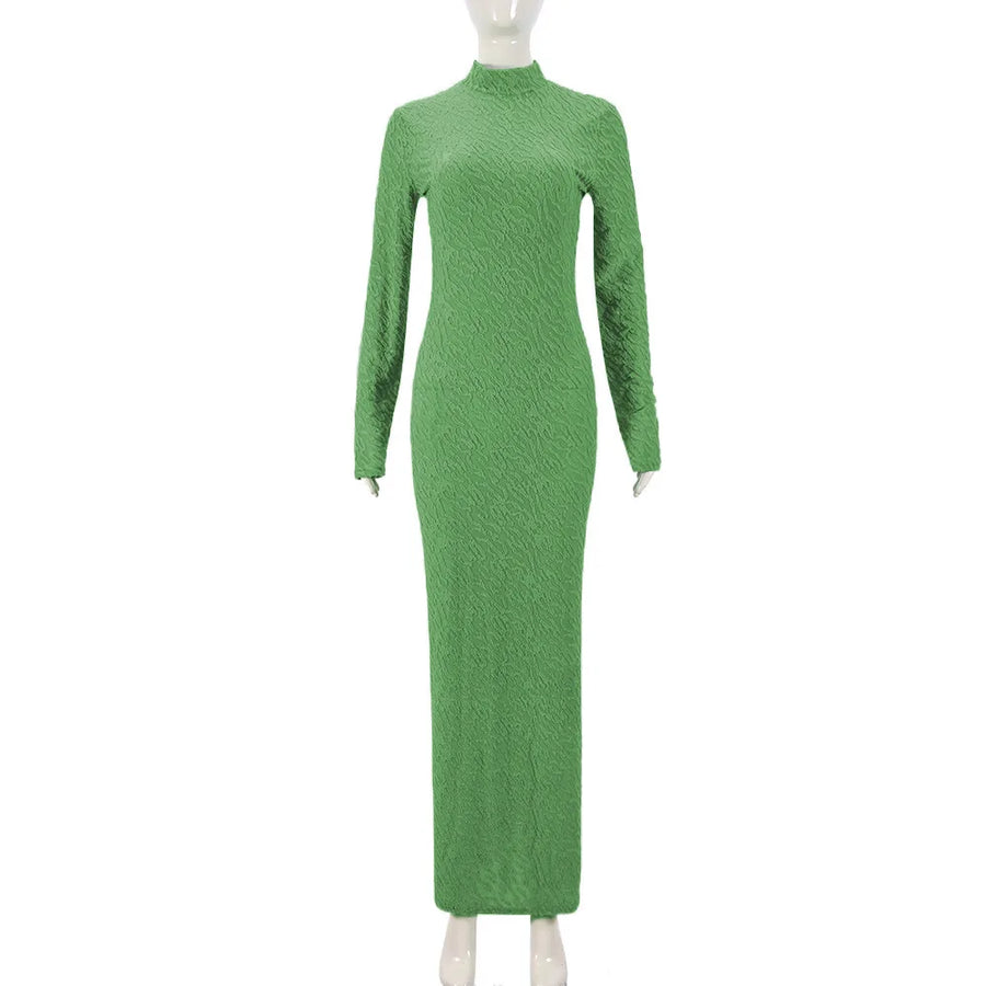Wholesale Women's Long Sleeve Bodycon Maxi Dress