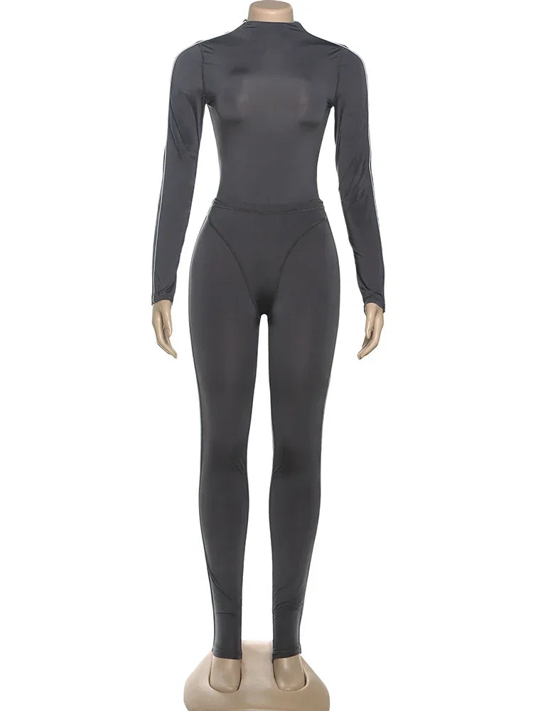 Joskaa Long Sleeve Bodycon Two Piece Set - two piece set image 2
