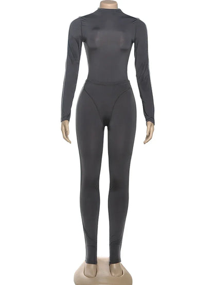 Joskaa Long Sleeve Bodycon Two Piece Set - two piece set image 2