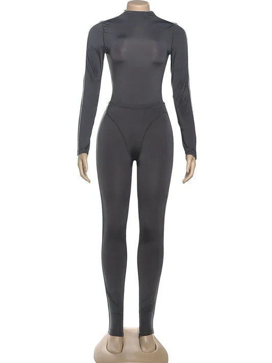 Joskaa Long Sleeve Bodycon Two Piece Set - two piece set image 2