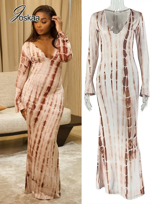 Wholesale Women's Bodycon Flare Maxi Dress – Women's Fashion Wholesale – Front View