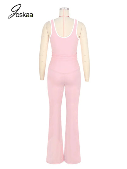 Women's Wide Leg Two Piece Set - Detail View