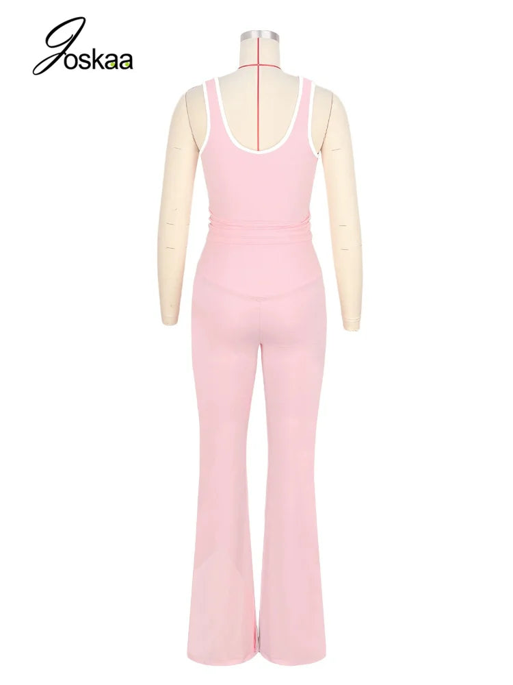 Women's Wide Leg Two Piece Set - Detail View