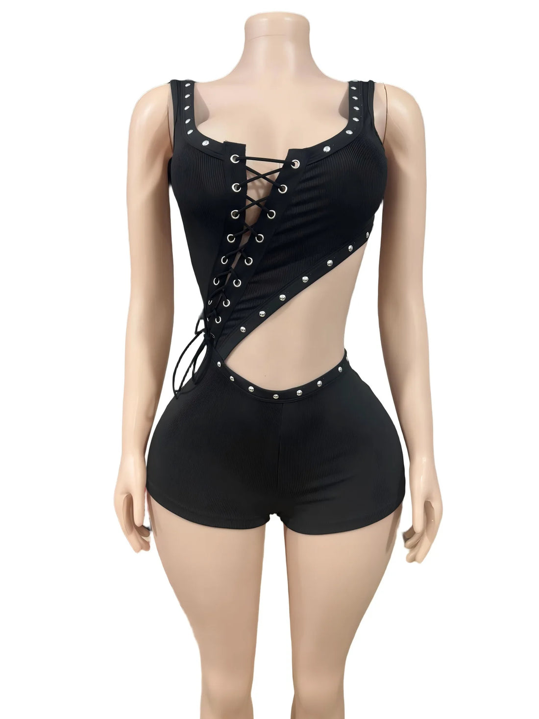 Joskaa Sleeveless Crop Bodycon Romper - romper image 1