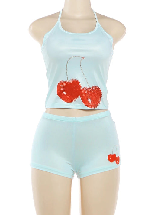 Joskaa Backless Halter Two Piece Set - two piece set image 2