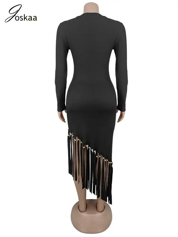 Wholesale Women's Long Sleeve Bodycon Maxi Dress Dark Blue – Detail View