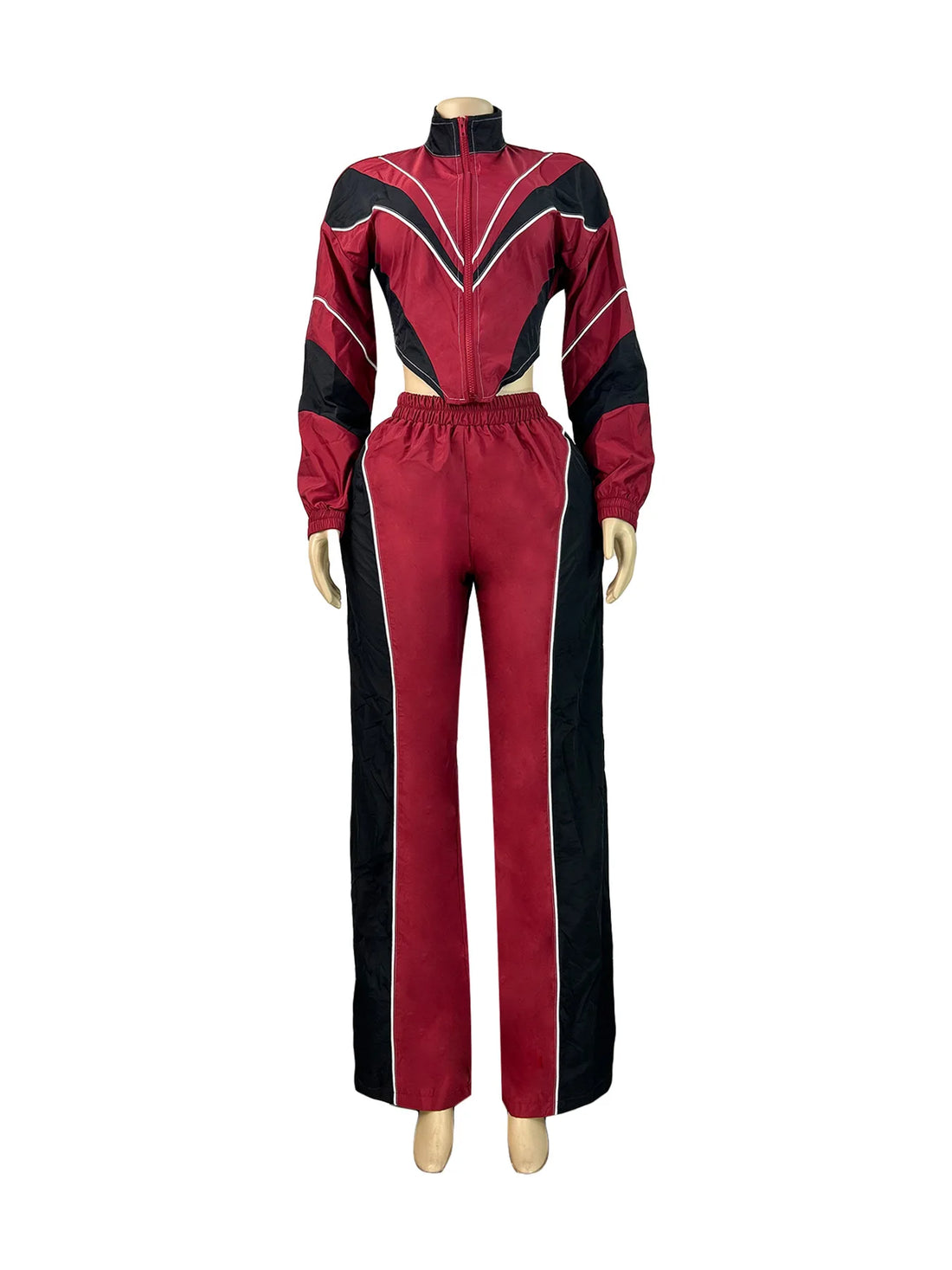 Joskaa Zip Up Long Sleeve Two Piece Set - two piece set image 5