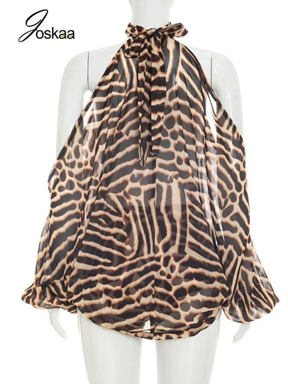 Women's Striped Halter Bodycon Two Piece Set - Detail View