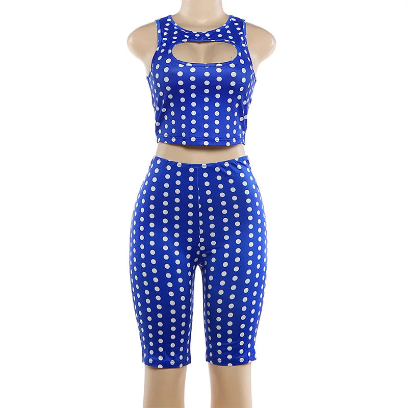 Joskaa Polka Dot Crop Two Piece Set - two piece set image 5