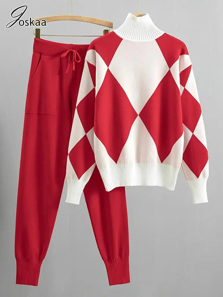 Women's Knit Long Sleeve Ribbed Two Piece Set Khaki – Detail View